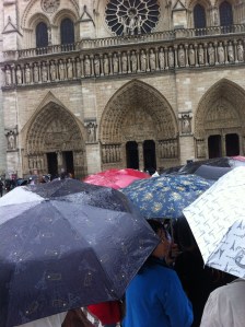 Umbrellas at Notre Dame