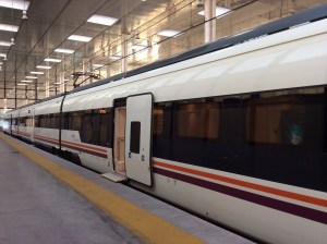 Train in station at Cádiz
