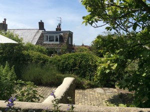 View of Virginia Woolf's bedroom from garden at Monk's House